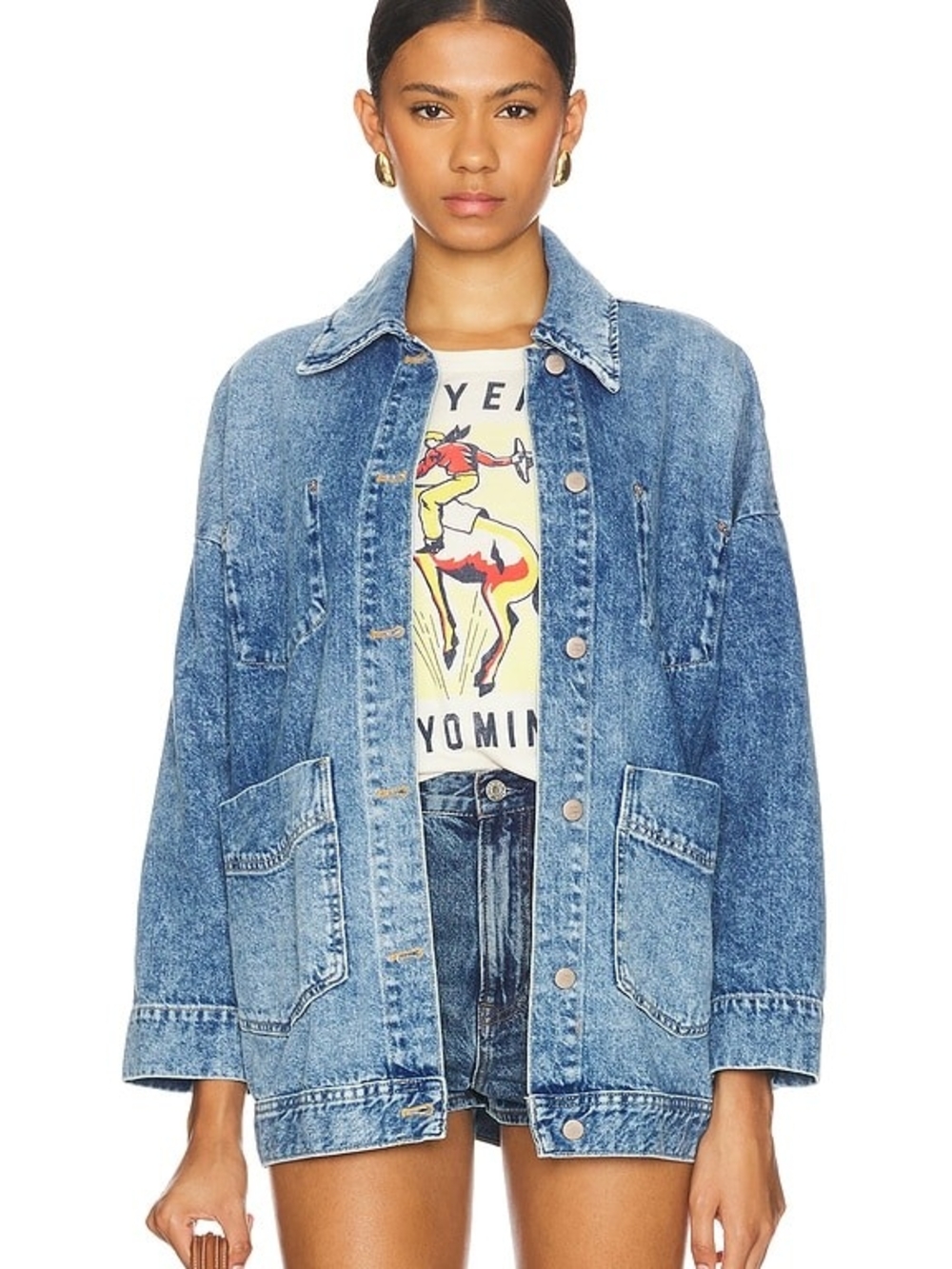 LOOKING FOR: Avery Denim Jacket in Got The Blues - Free People XS